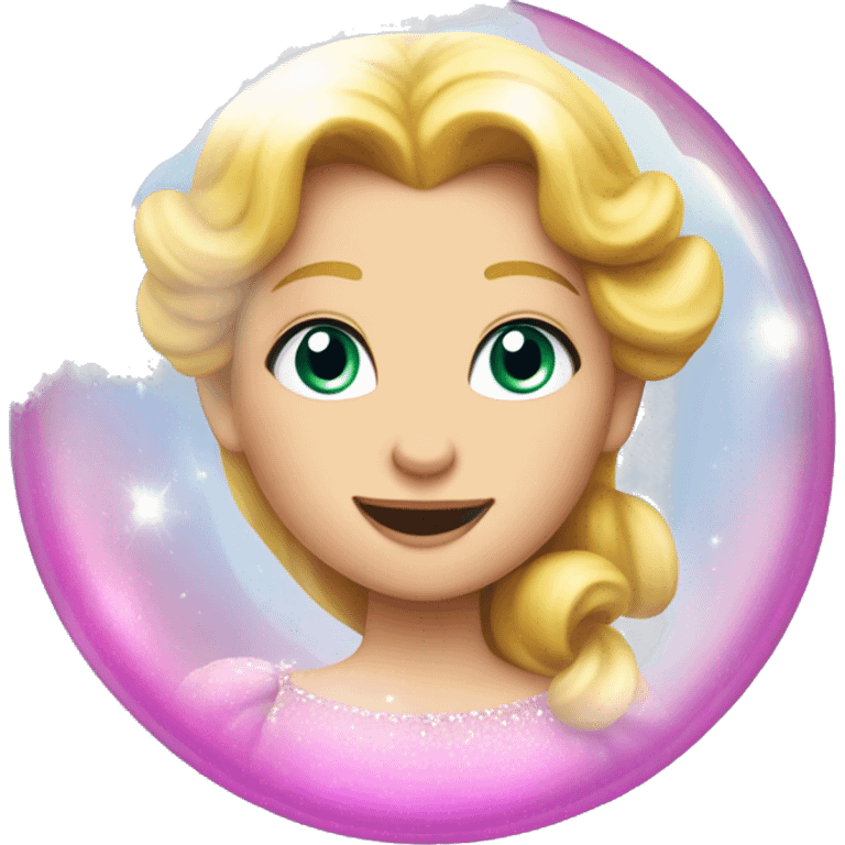 Wiked's Glinda inside a soap bubble emoji