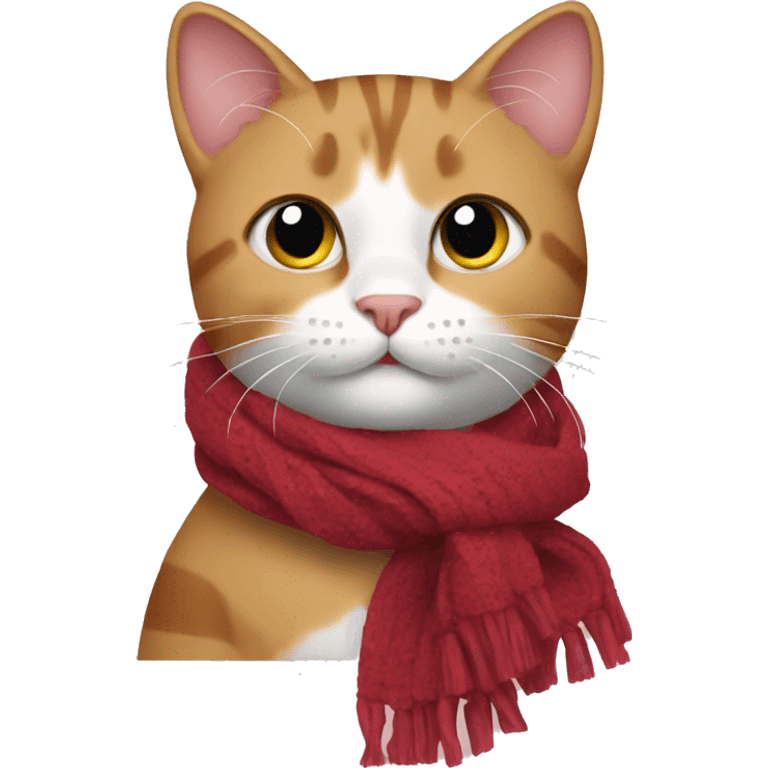 Cat with scarf emoji