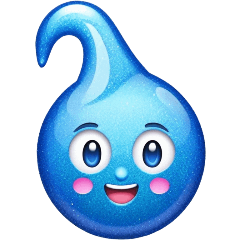 blue gliter emoji