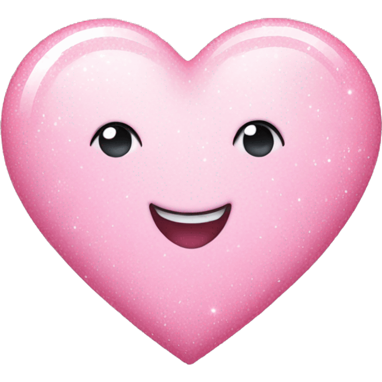 Light pink heart with sparkles emoji