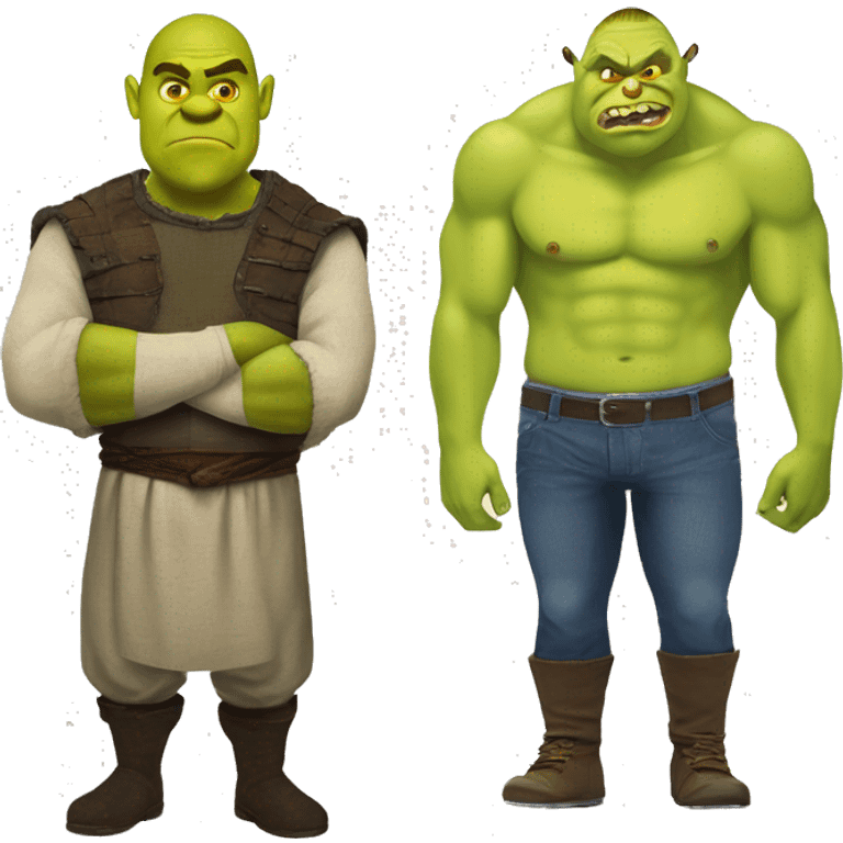 shrek and minion dagon ball z fusion emoji