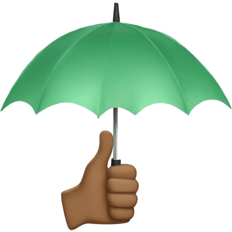 Thumbs up with umbrella  emoji