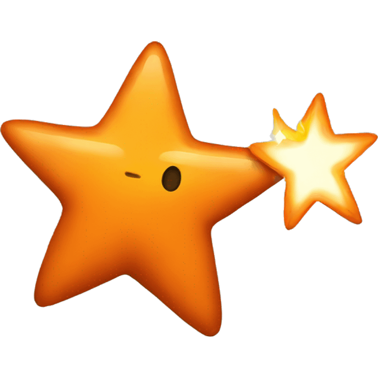 Orange Shooting star emoji