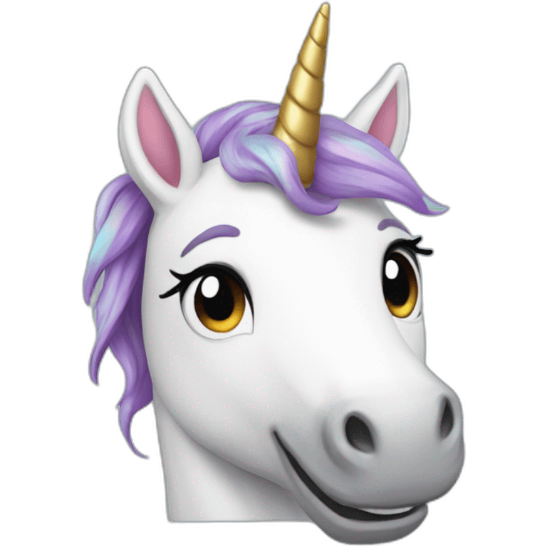 happy 2d unicorn emoji