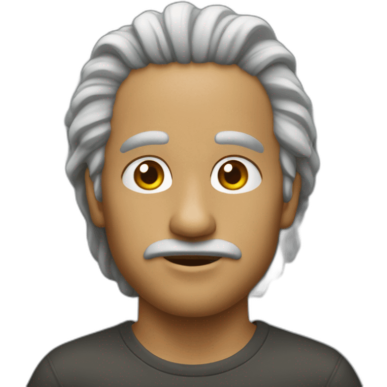 Hombre guapo de pelo blanco emoji