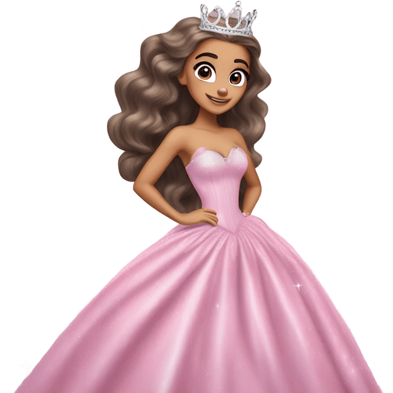 Ariana grande playing as Glinda in wicked  emoji