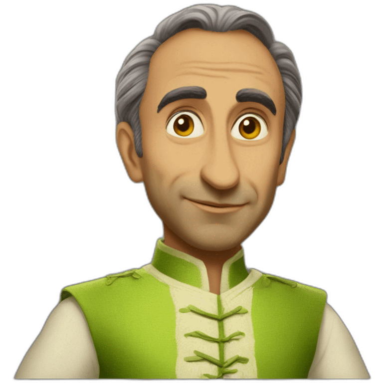 Éric zemmour in shrek costume emoji