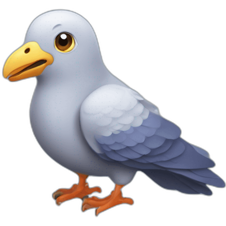 Carrier pigeon with navi emoji