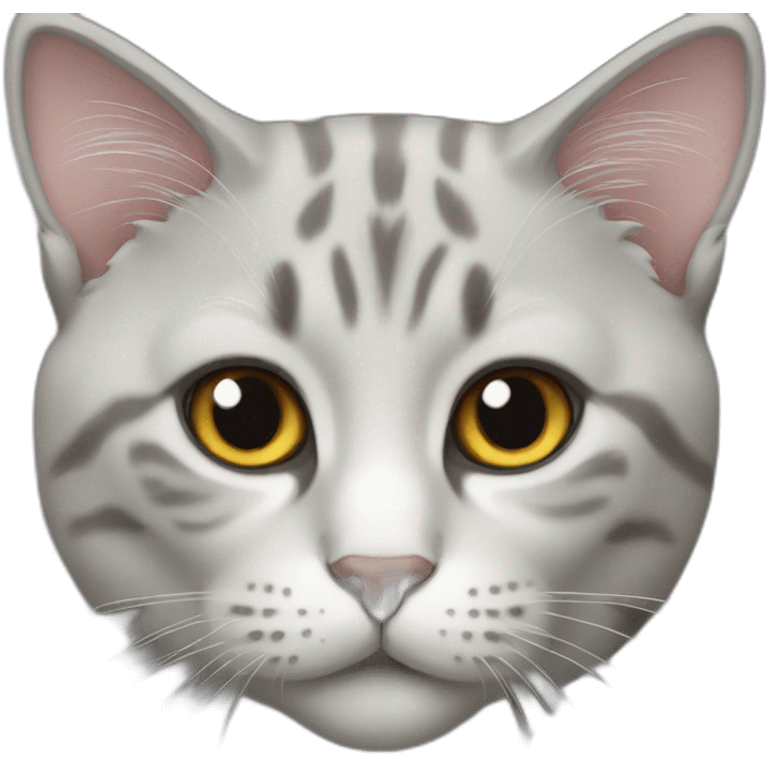 cat gray emoji