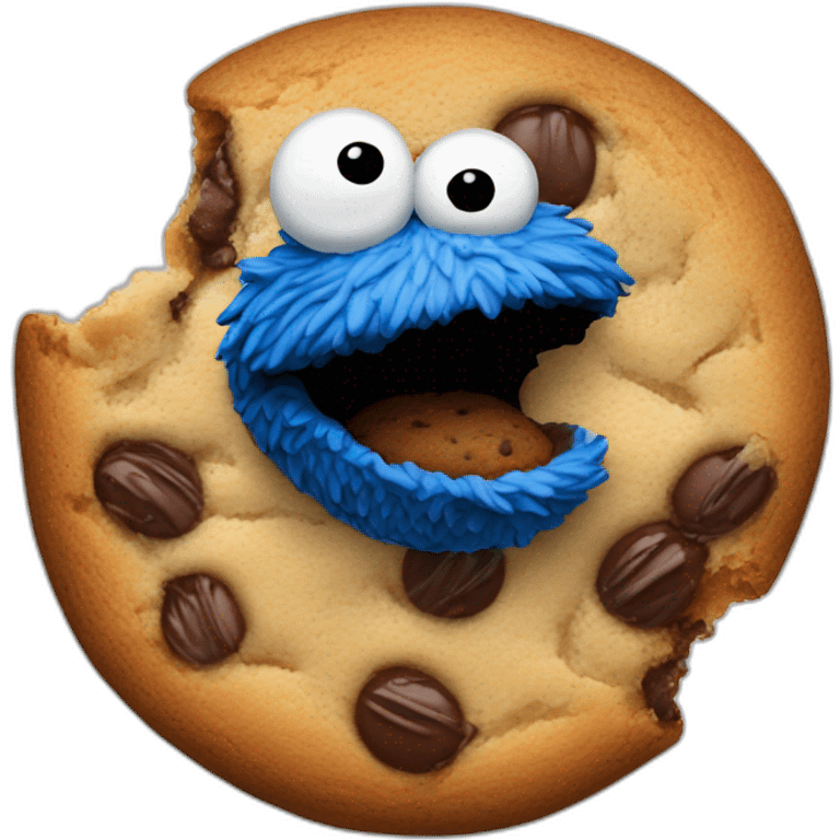 Colombiana Cookie monster emoji