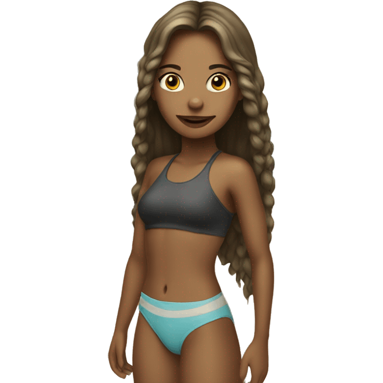 girl in beach emoji