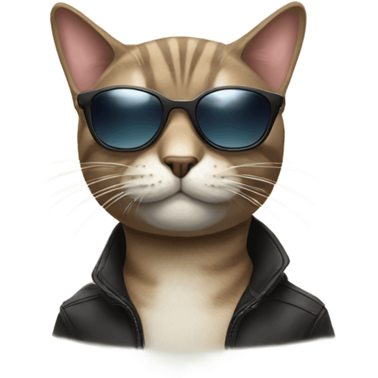 Cat with sunglasses emoji