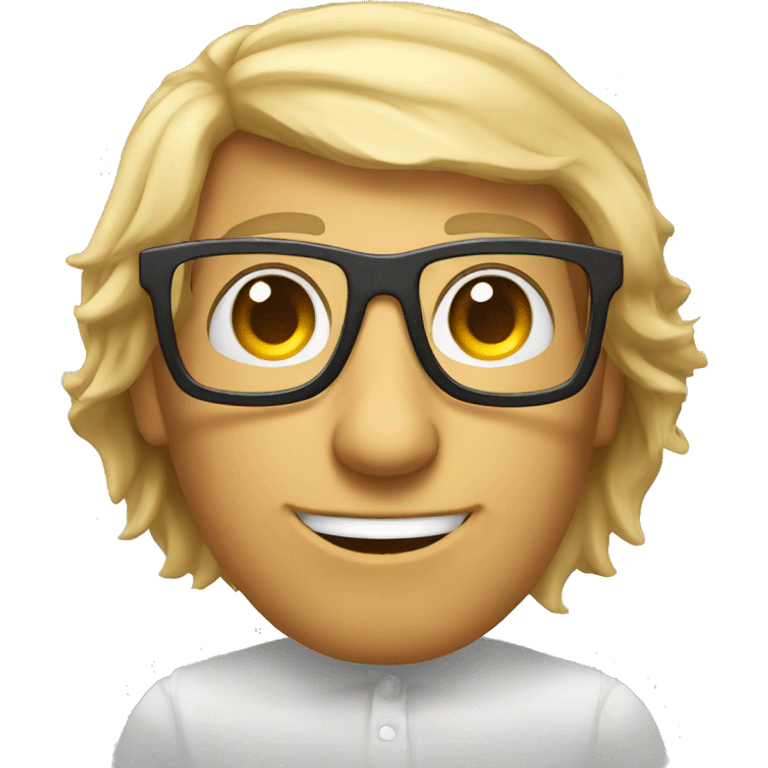 Nerd com óculo emoji