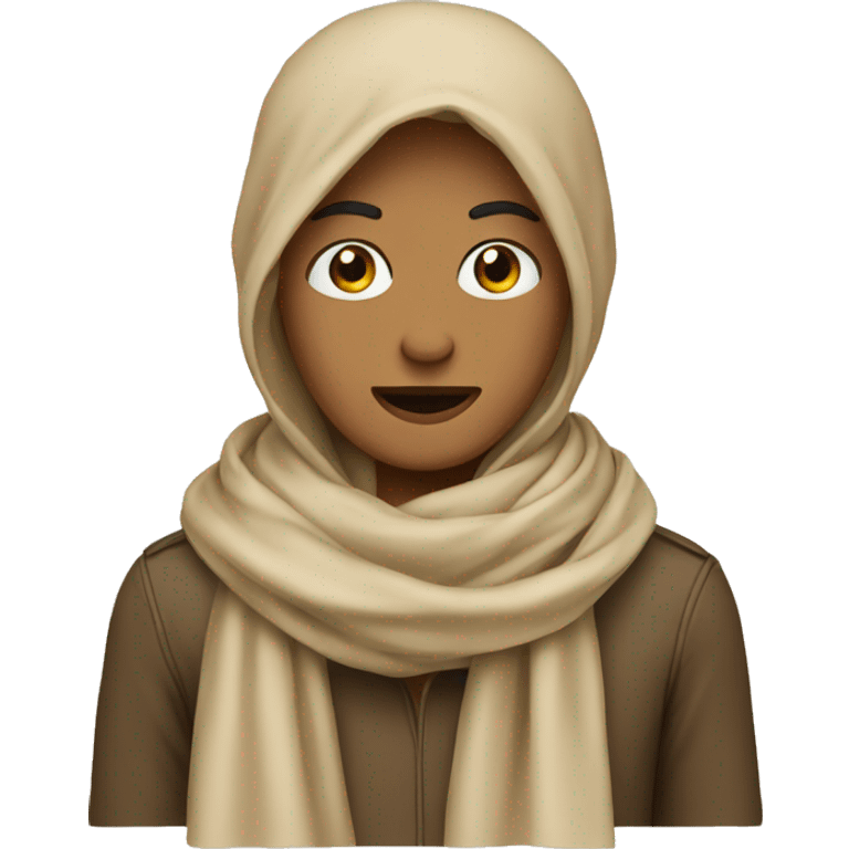 Beige scarf emoji