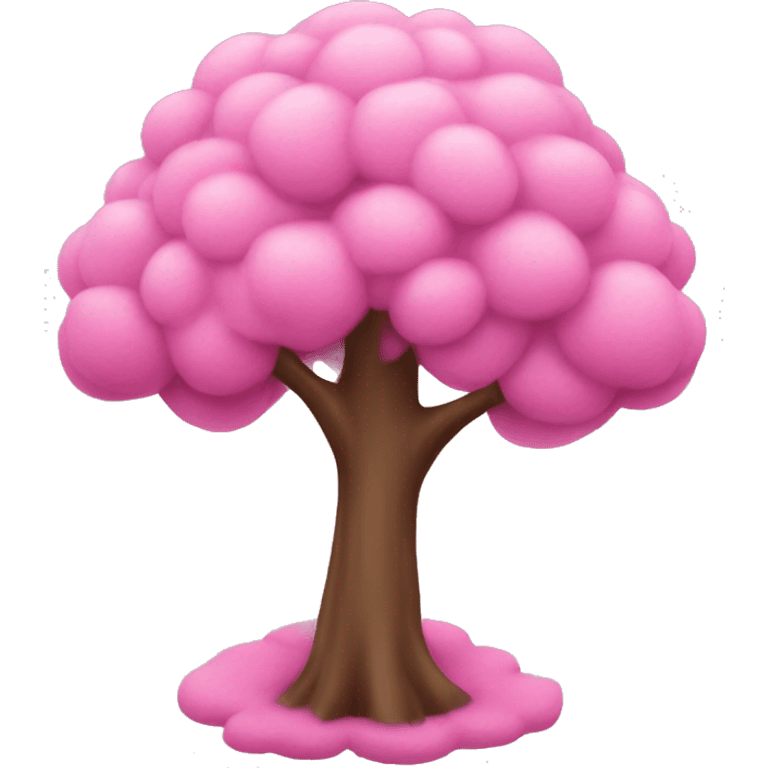 Pink tree crismas emoji