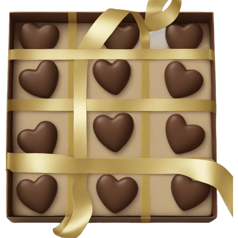 heart chocolate box with ribbon emoji