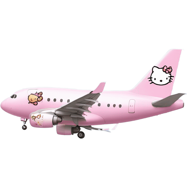 Hello kitty airplane emoji