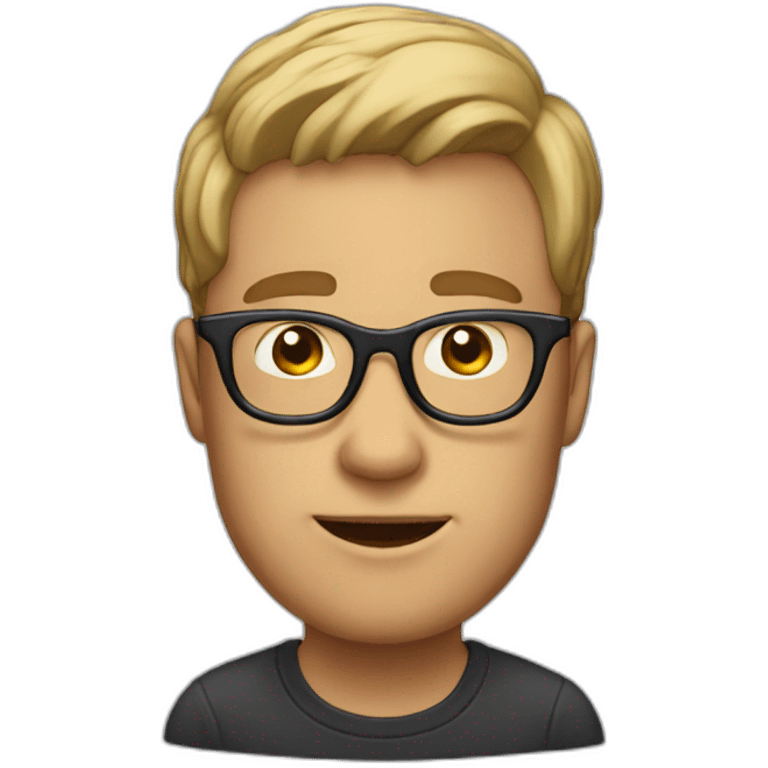 guy in glasses with dap emoji