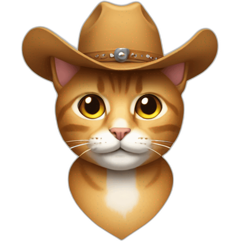 Cat with cowboy hat emoji