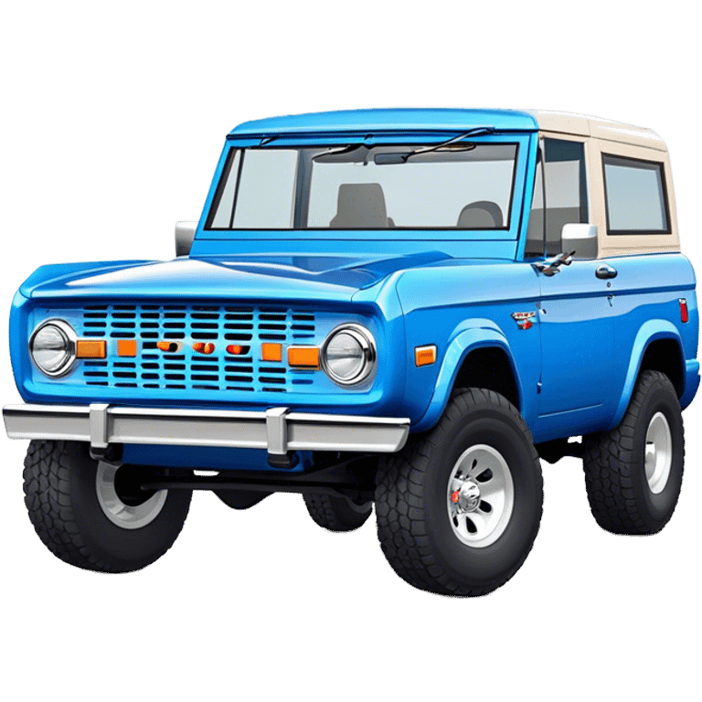 Ford Bronco - Ford (Model Year: 2021) (Iconic colour: Blue) emoji