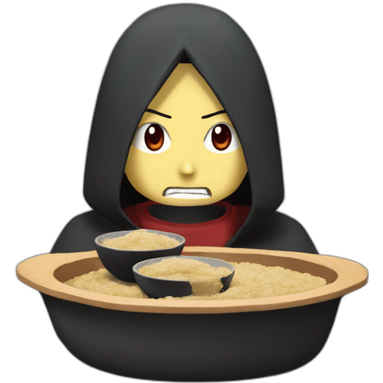 Itachi qui mange du caca emoji