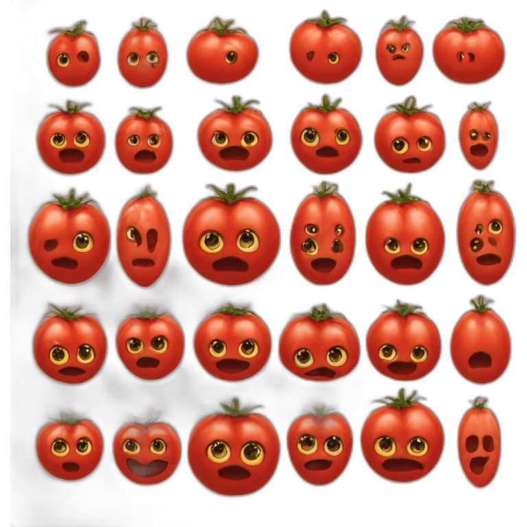 tomatoes instead of human eyes emoji