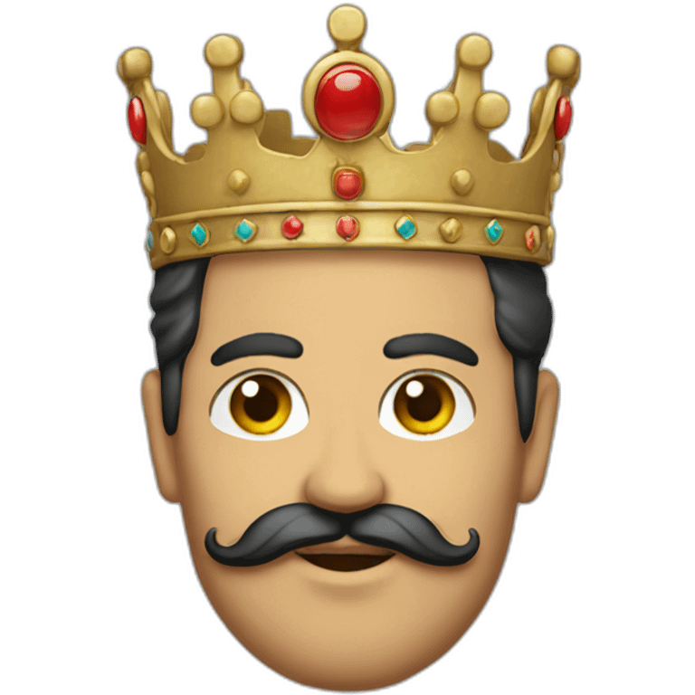 El bey Tunisia with a moustache and a crown emoji