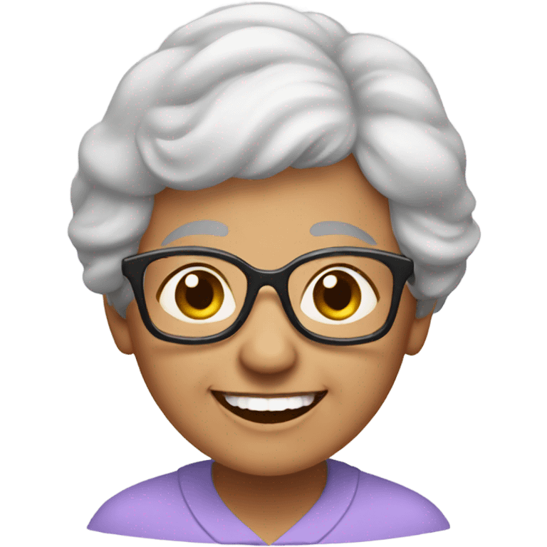 happy grandma  emoji