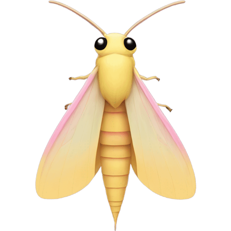 Simple Rosy maple moth emoji