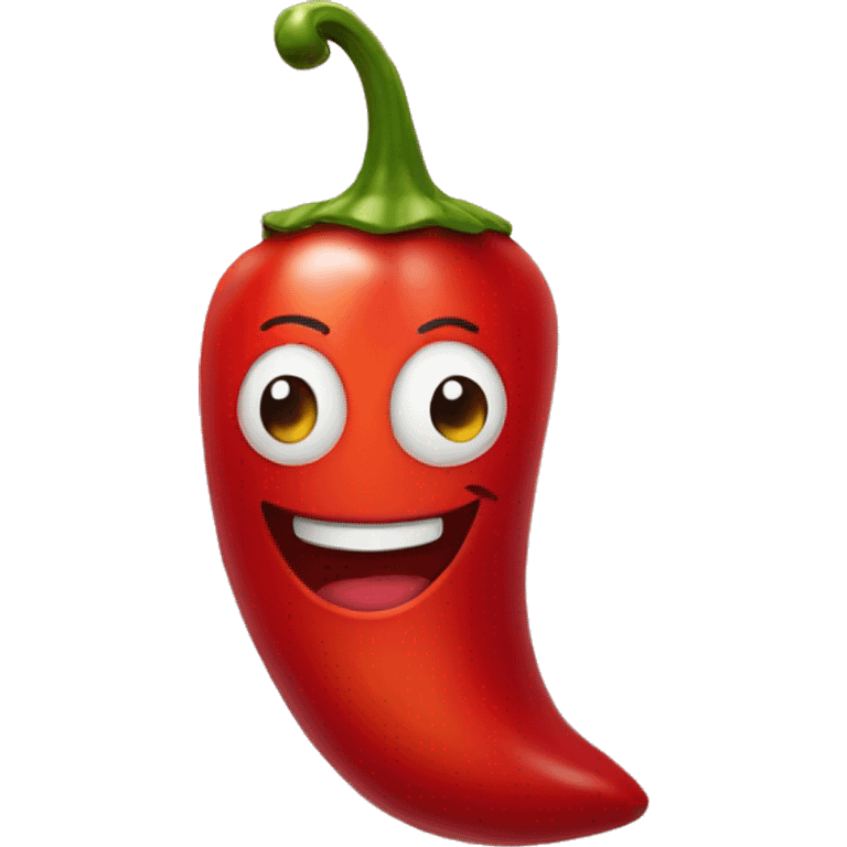 red chili pepper smiling emoji