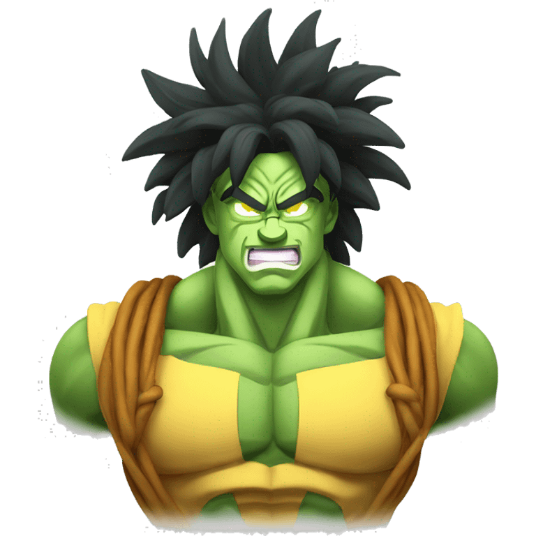 Broly with bitcoin emoji