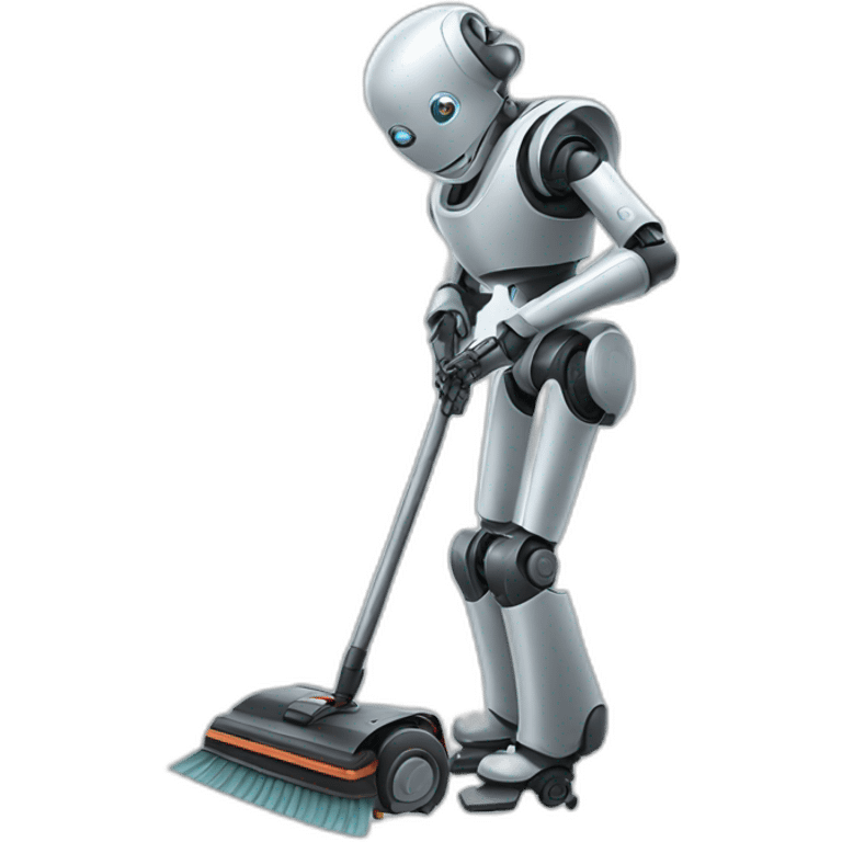 Sweeping robot emoji