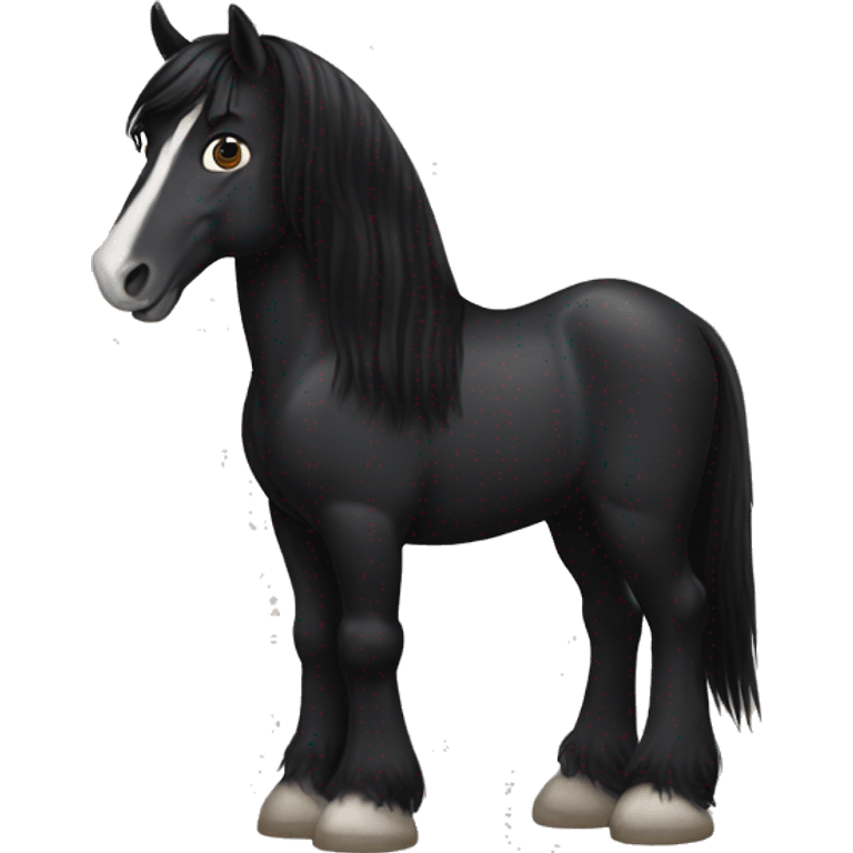 Black Clydesdale  emoji