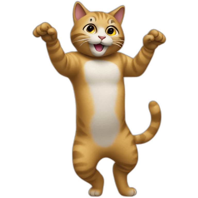 Gato esfinge bailando emoji