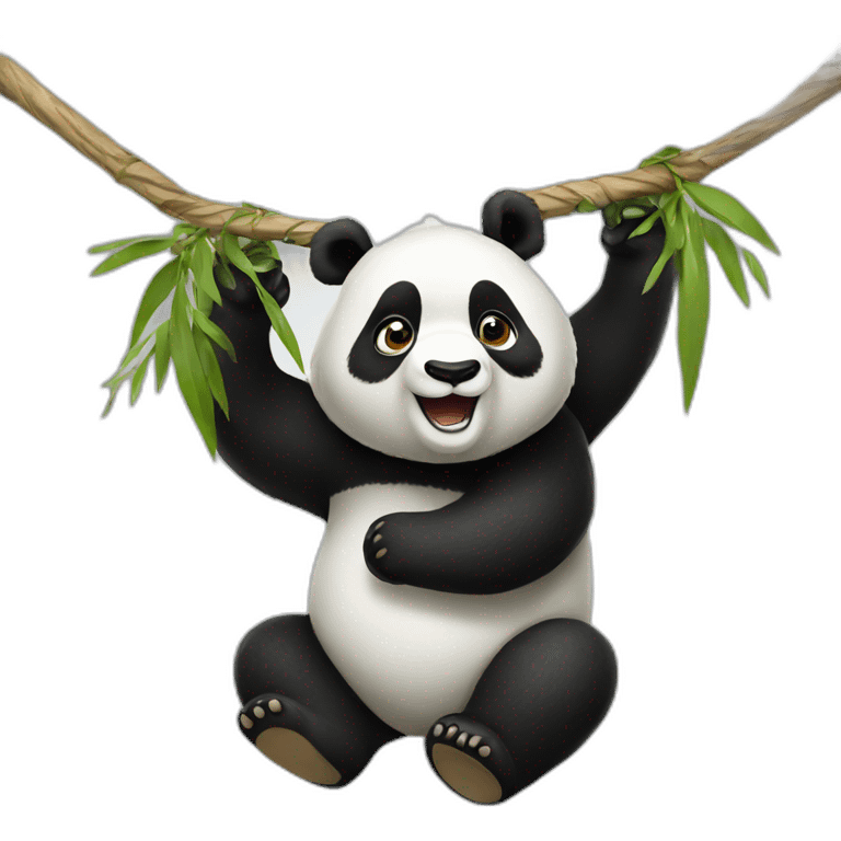 A panda that swings emoji