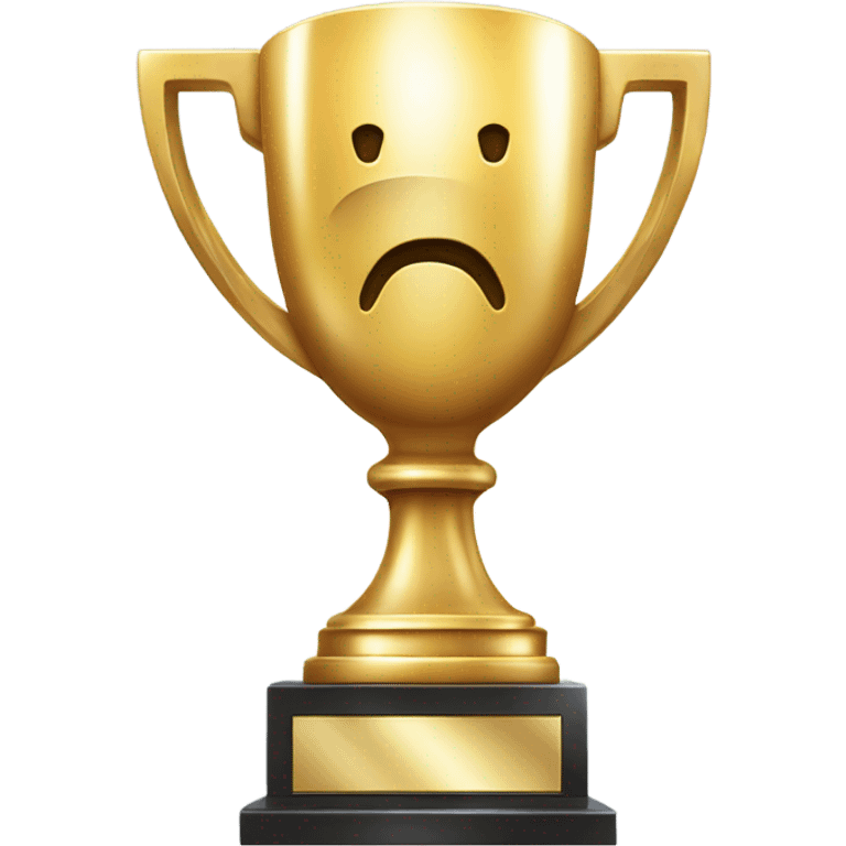 A trophy with sparkling highlights
 emoji