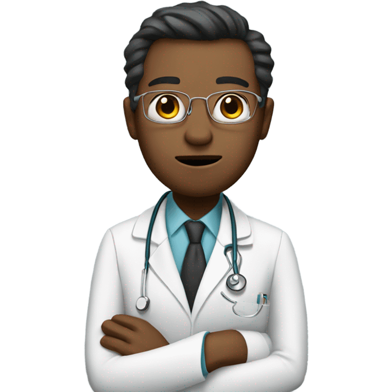 doctor with closed mouth emoji