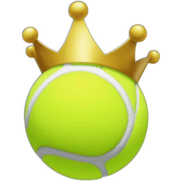 tennis ball in crown emoji