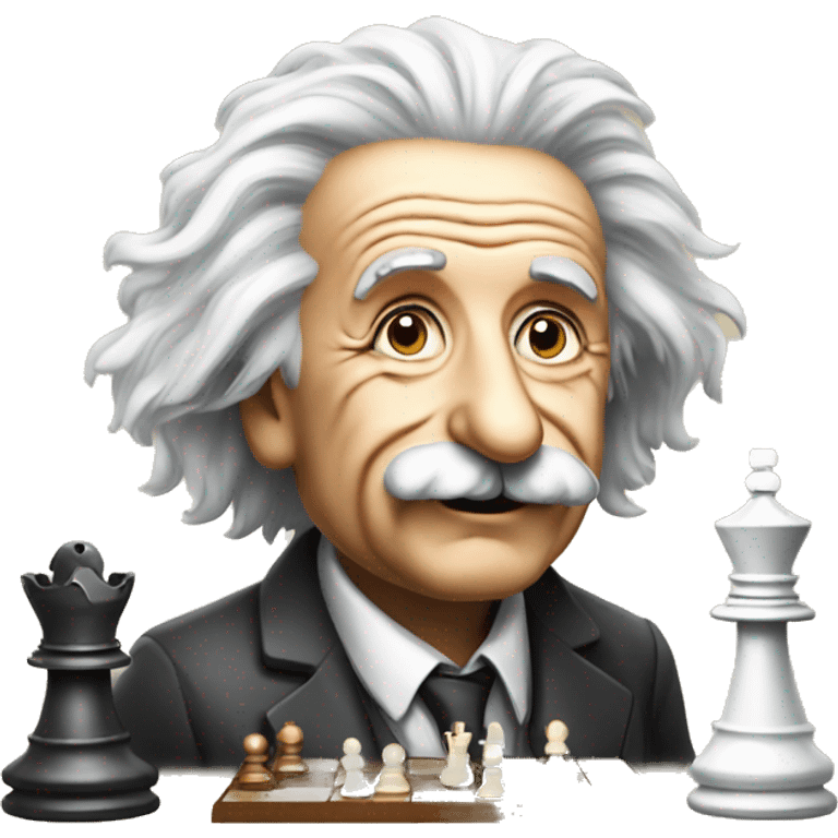 einstein and chess emoji