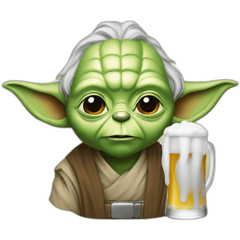 Yoda beer emoji