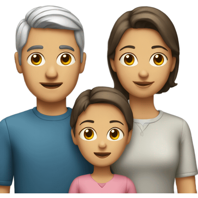 man and woman with 2 children emoji