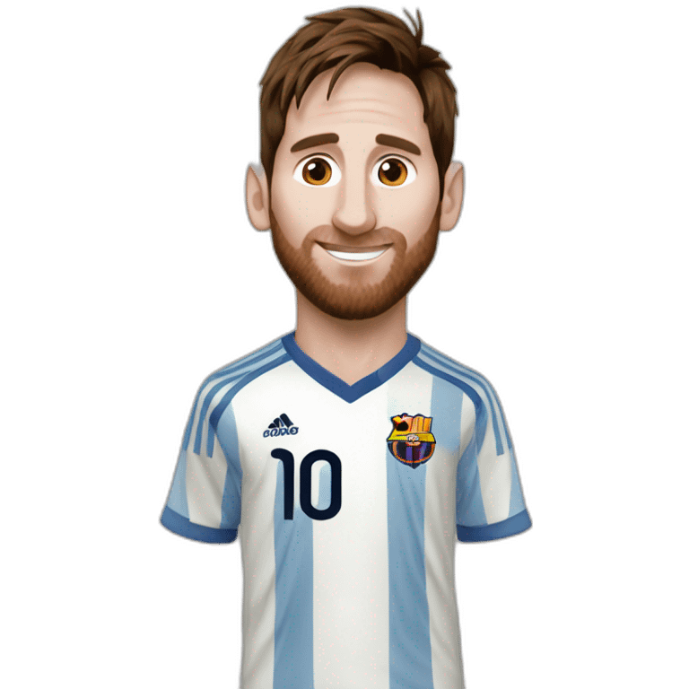 Messi sur une chèvre emoji