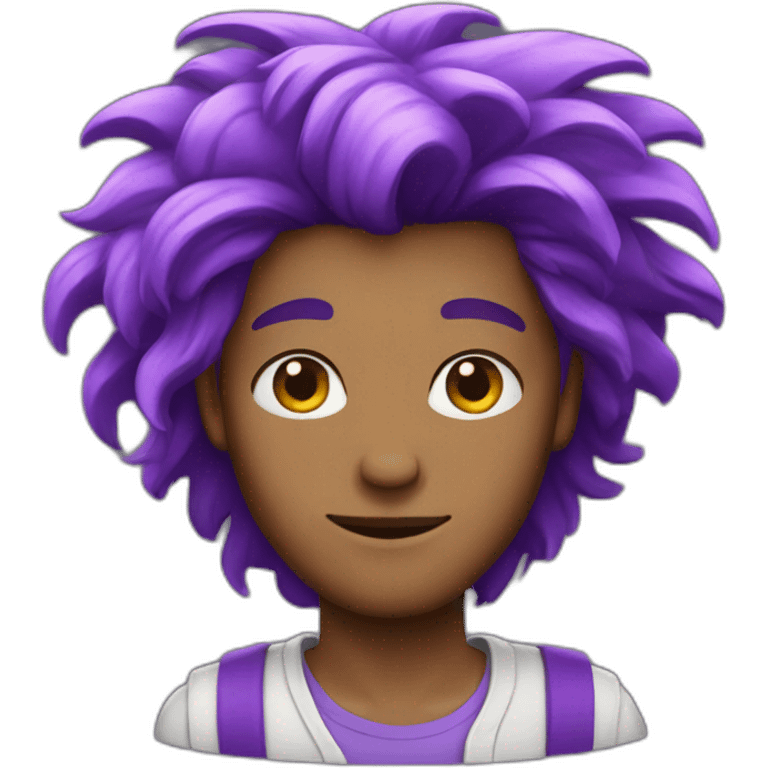 guy with purple hair emoji