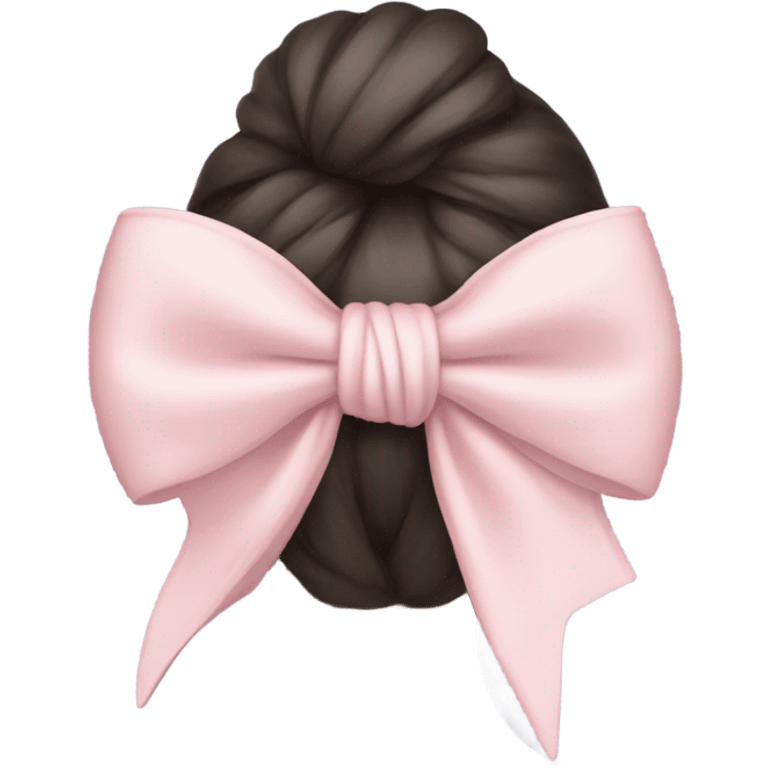 Pastel pink bow emoji