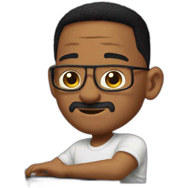 Will smith on a laptop emoji