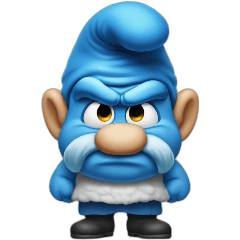 grumpy Smurf emoji