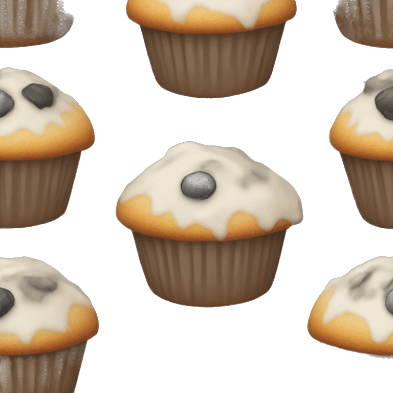 Poppyseed muffin emoji