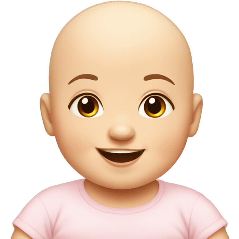 Bald little baby emoji