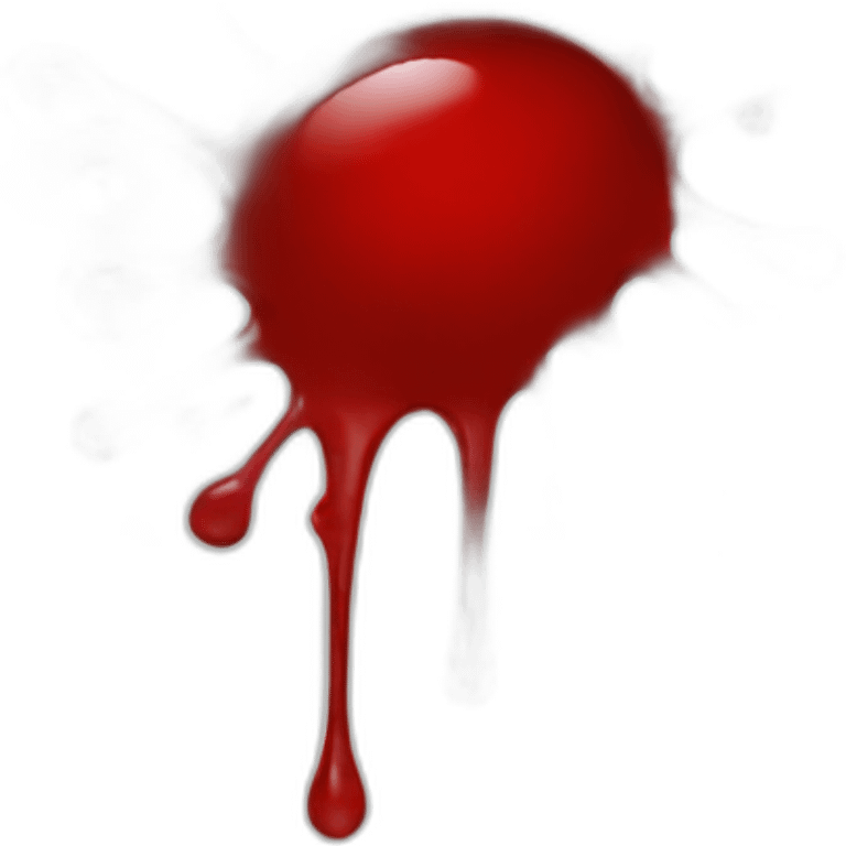 Blood splat emoji