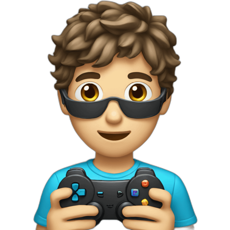 boy with gamepad emoji